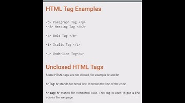 Basic of HTML with all tags