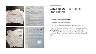 CKK Transport Training  - Mailing Envelopes