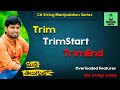 Trim,TrimStart,TrimEnd Function in StringManipulations In Telugu | #asp4ut