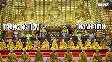 TT. Thích Nhật Từ cùng Tăng đoàn chùa Giác Ngộ thiền tọa thật trang nghiêm và thanh tịnh