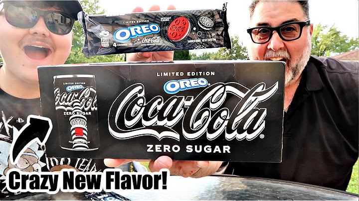 Oreo Coke Zero Sugar and Coke Oreo Cookies Review