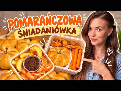 POMARAŃCZOWY LUNCHBOX 🧡 Pyszne dyniowe bułeczki i jesienne pyszności! 🎃 #Śniadaniówka