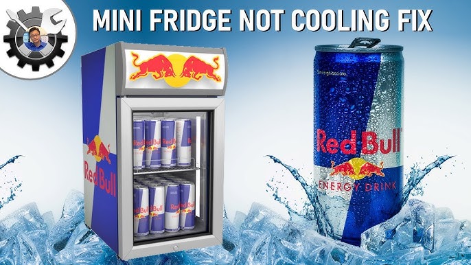 Red Bull Mini Cooler Fridge Cold or Warm Drinks Garden Garage 220V-& 12V  Car 