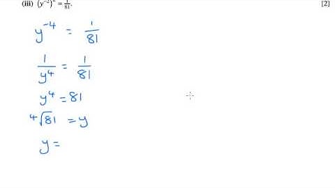 AS Pure Maths - Surds/Indices OCR C1 January 2006 q1iii