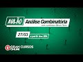 Aulão: Análise Combinatória