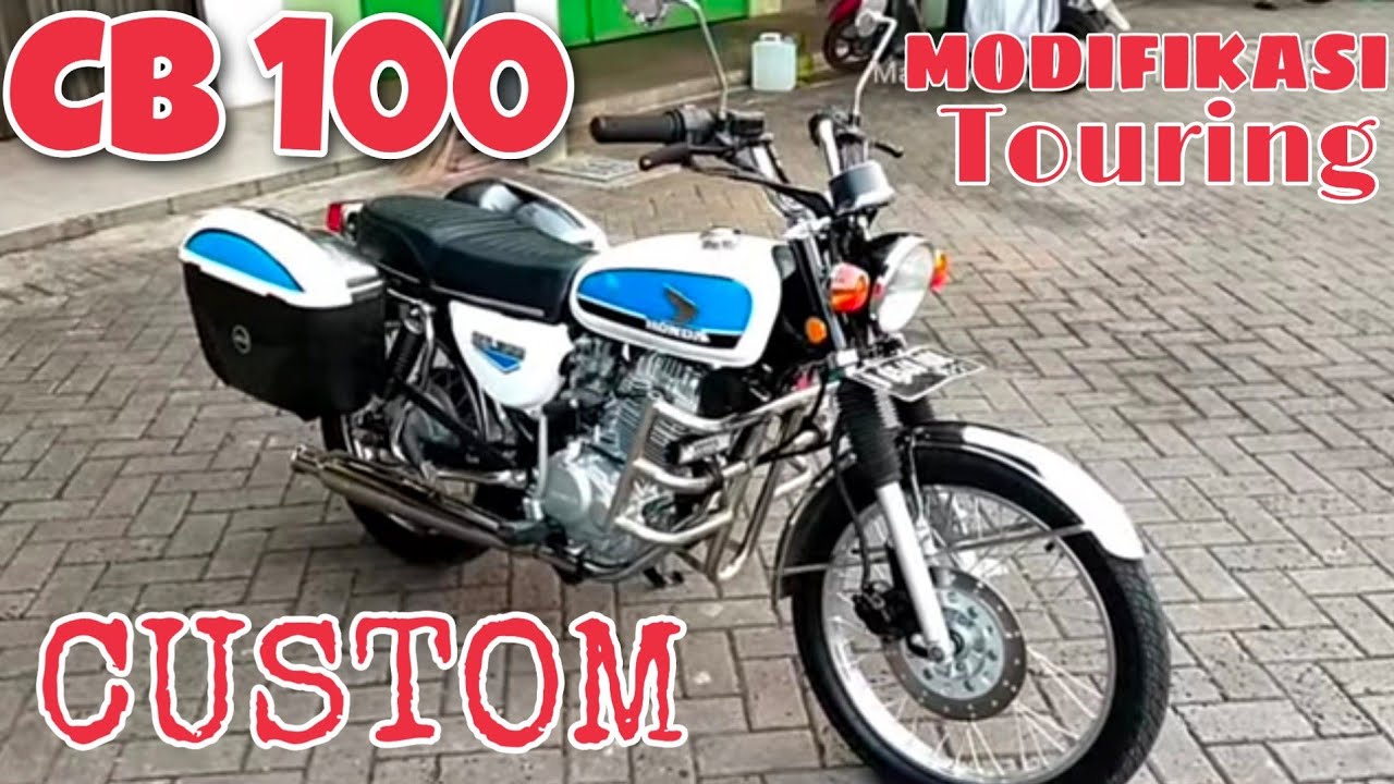 Motor CB 100 Klasik Custom Basic Megapro Modif Touring Strobo Side Box YouTube