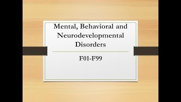 ICD 10 CM Chapter Specific Guidelines I. C5