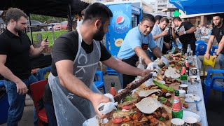 С ДНЕМ РОЖДЕНИЯ ТЕБЯ, МИХАИЛ! 3-Х МЕТРОВАЯ ЛЮЛЯ, МНОГО МЯСА, ПЛОВ, БАРАН НА СЕТКЕ И РЫБА В КАЗАНЕ!!!