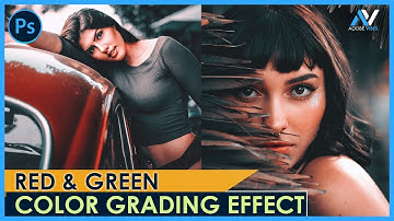 Red and Green Color Grading Effect In Photoshop | Photoshop Tutorial 2024