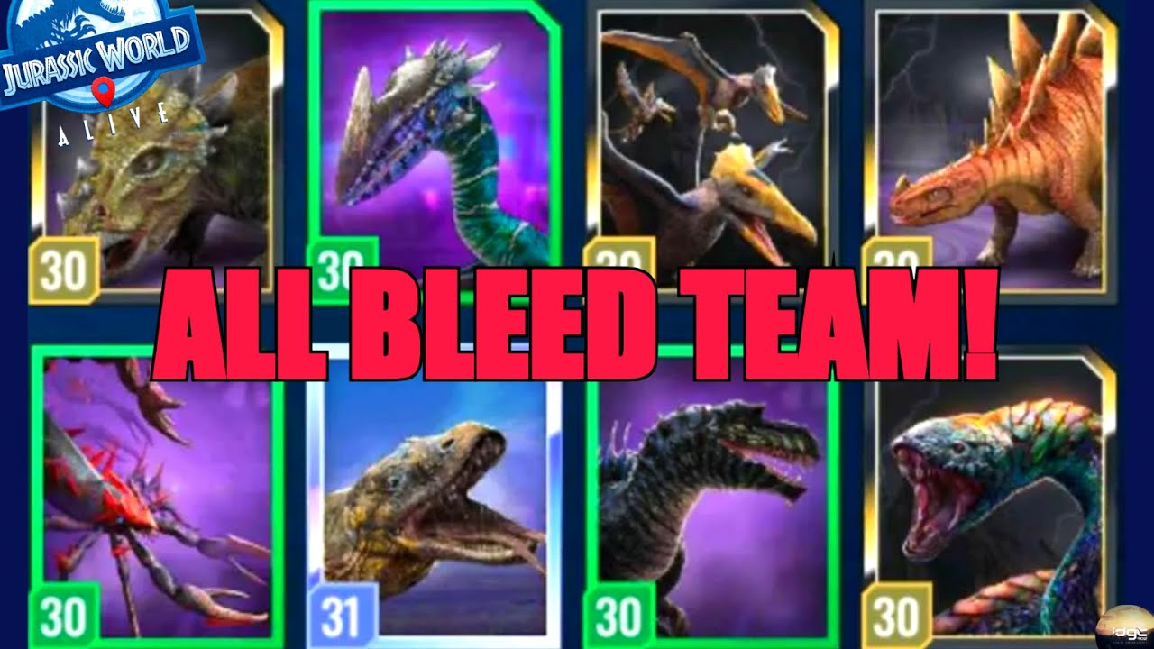 Can an ALL BLEED Team Actually Win?! | Jurassic World Alive