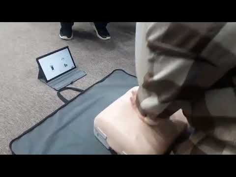 CPR training with QCPR feedback App