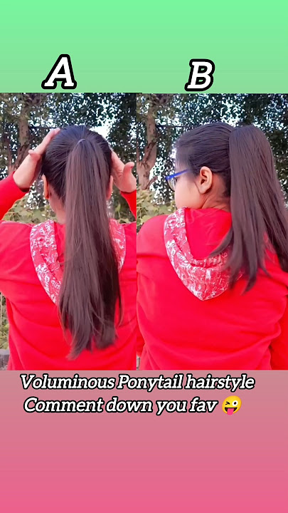 Voluminous Ponytail hairstyle for you 💓🦋#volume #ponytail #hairstyle