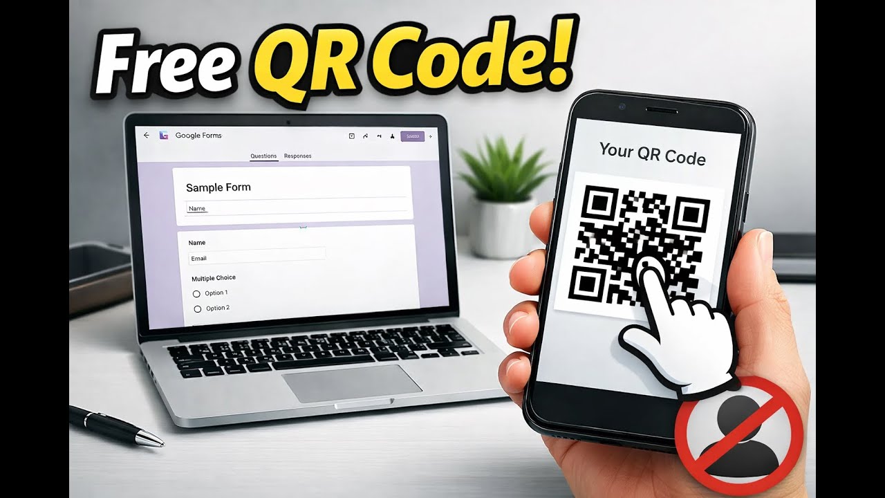 Free Google Form QR Code Generator - No signup required