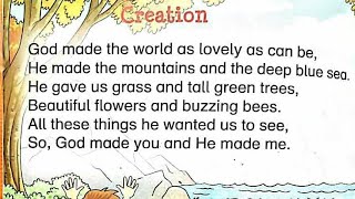 Creation - God made the world as lovely as can be | Creation rhyme for LKG/Nursery kids | Rhymes