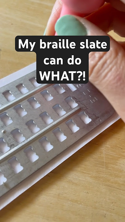 🤯 My braille slate can do what?!