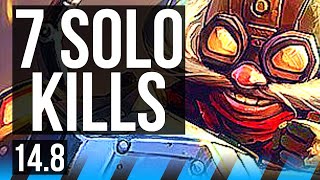 CORKI vs GALIO (MID) | 7 solo kills | BR Master | 14.8