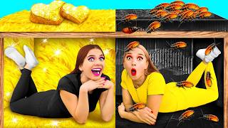 غرف سرية تحت السرير | ريتش vs كسر مواقف مضحكة TeenTeam Challenge