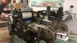The venerable Chief 15 printing press!