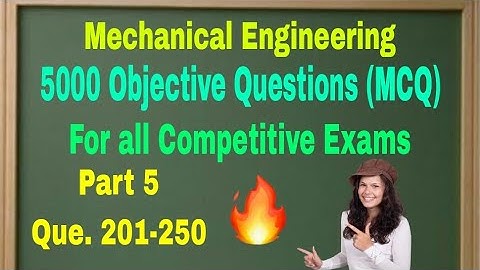 5000 Objective Questions of Mechanical Engineering ll Theory of Machines ll Que 201-250 ll Video -5