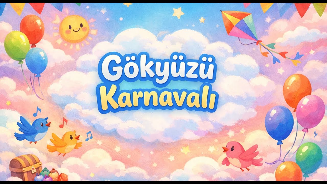 Gökyüzü Karnavalı 🎈 | Neşeli Çocuk Şarkısı | Hareketli ve Eğlenceli