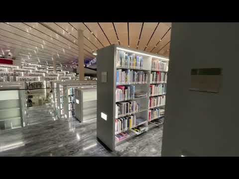 جولة رائعة في مكتبة قطر الوطنية أكثر من مليون كتاب   