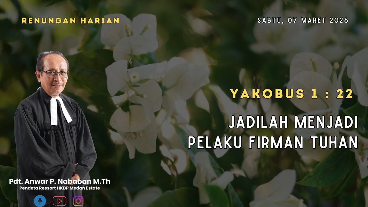 RENUNGAN HARIAN | SABTU, 07 MARET 2026