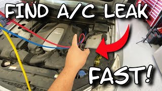 HYUNDAI GENESIS A/C NOT BLOWING COLD REFIGERANT LEAK TEST