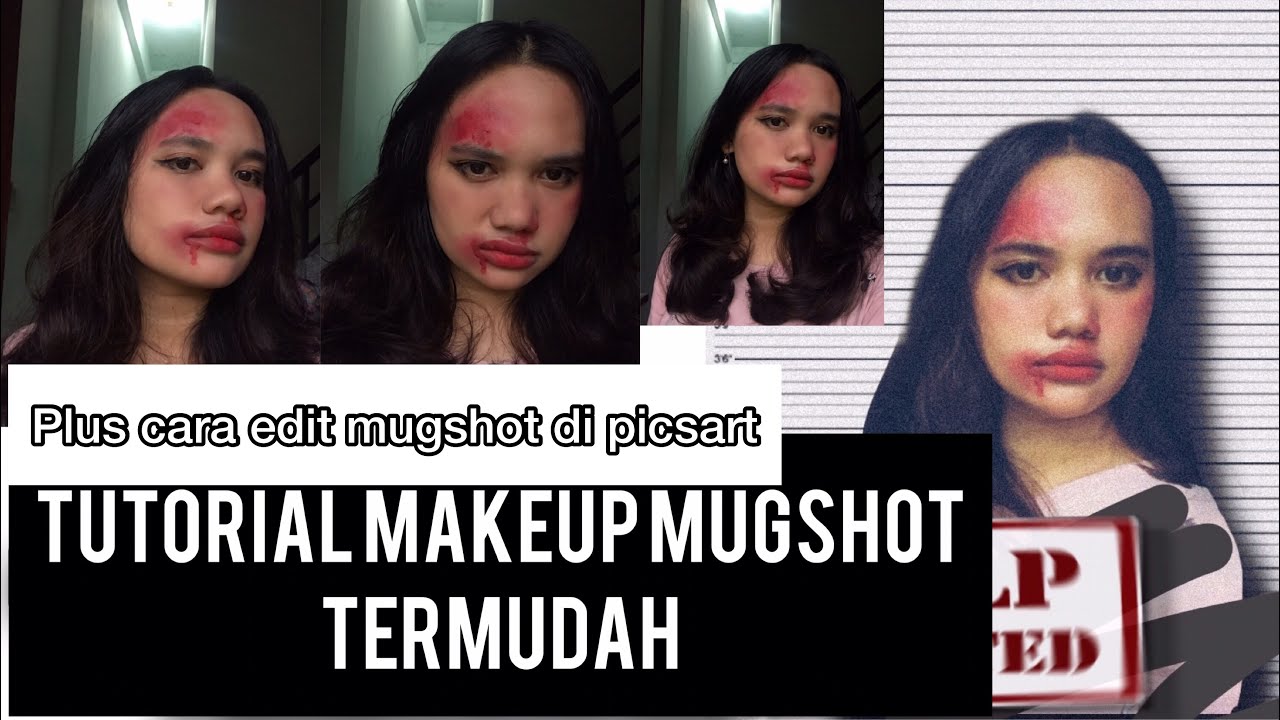 VIRALL!!!! TUTORIAL MAKE UP TIKTOK MUGSHOT CHALLENGE