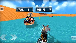Water Surfer Bike Beach Stunts Race : Android GamePlay On PC screenshot 2