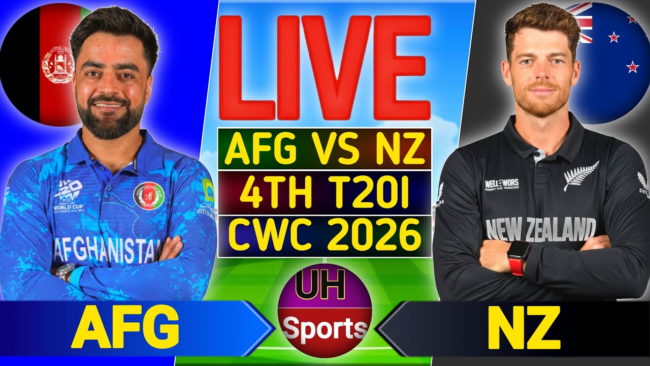 🔴LIVE: AFG vs NZ Live - 4th Match AFG BAT | Live Cricket Score Commentary | T20 World Cup Live Match