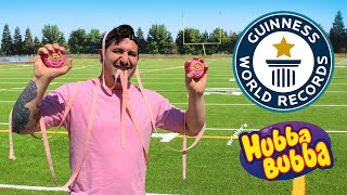 World Record Attempt: Most Gum Chewed. (Documentary).