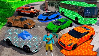 COLECIONANDO CARROS DO MINECRAFT NO GTA 5!