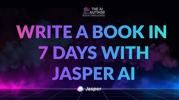 Write a Book in 7 Days with Jasper AI