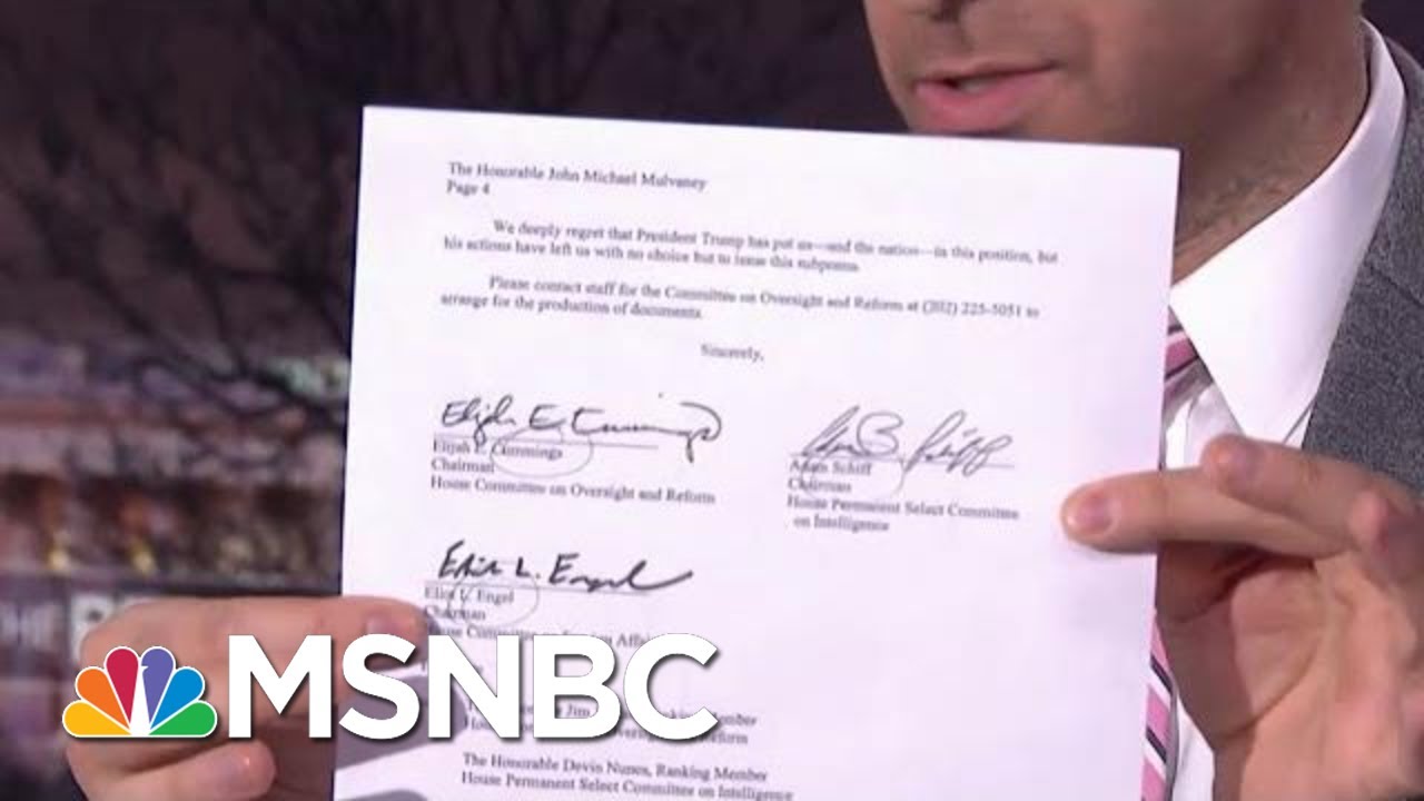 Dems Subpoena Trump WH In Impeachment Escalation | The Beat With Ari Melber | MSNBC
