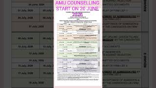 AMU Admission 2026 | Counselling Schedule for Class I, VI, IX & Senior Secondary and Bridge Course