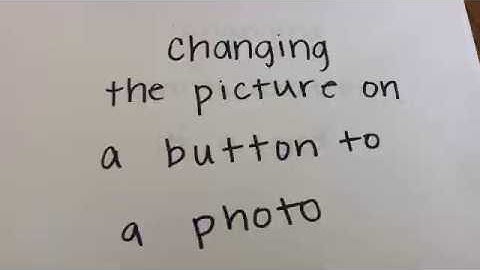 PRC Accent How To: adding a photo to a button