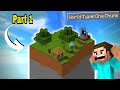 Minecraft But I Have only one chunk ||MINECRAFT GAMEPLAY|| Crazy mods||