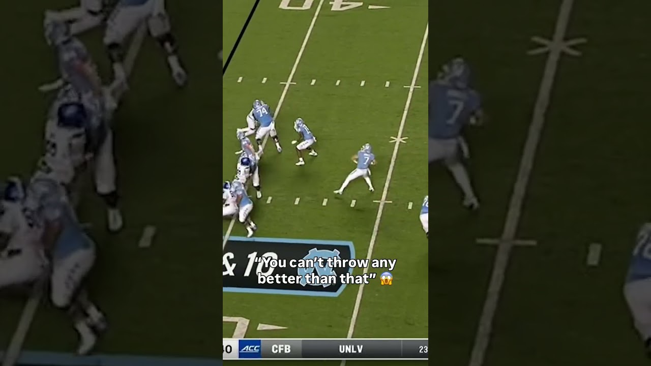 He showed off his hands 👏 #unc #accfootball #collegefootball