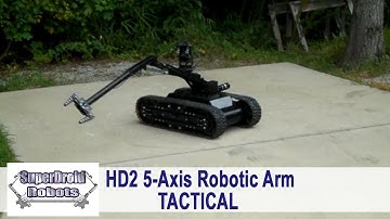 Tactical Robot with 5-Axis Robotic Arm and Position Control-HD2 by SuperDroid Robots