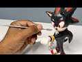 Clay Art : How to Make Shadow The Hedgehog || Clay modeling | Sculpture Clay easy 