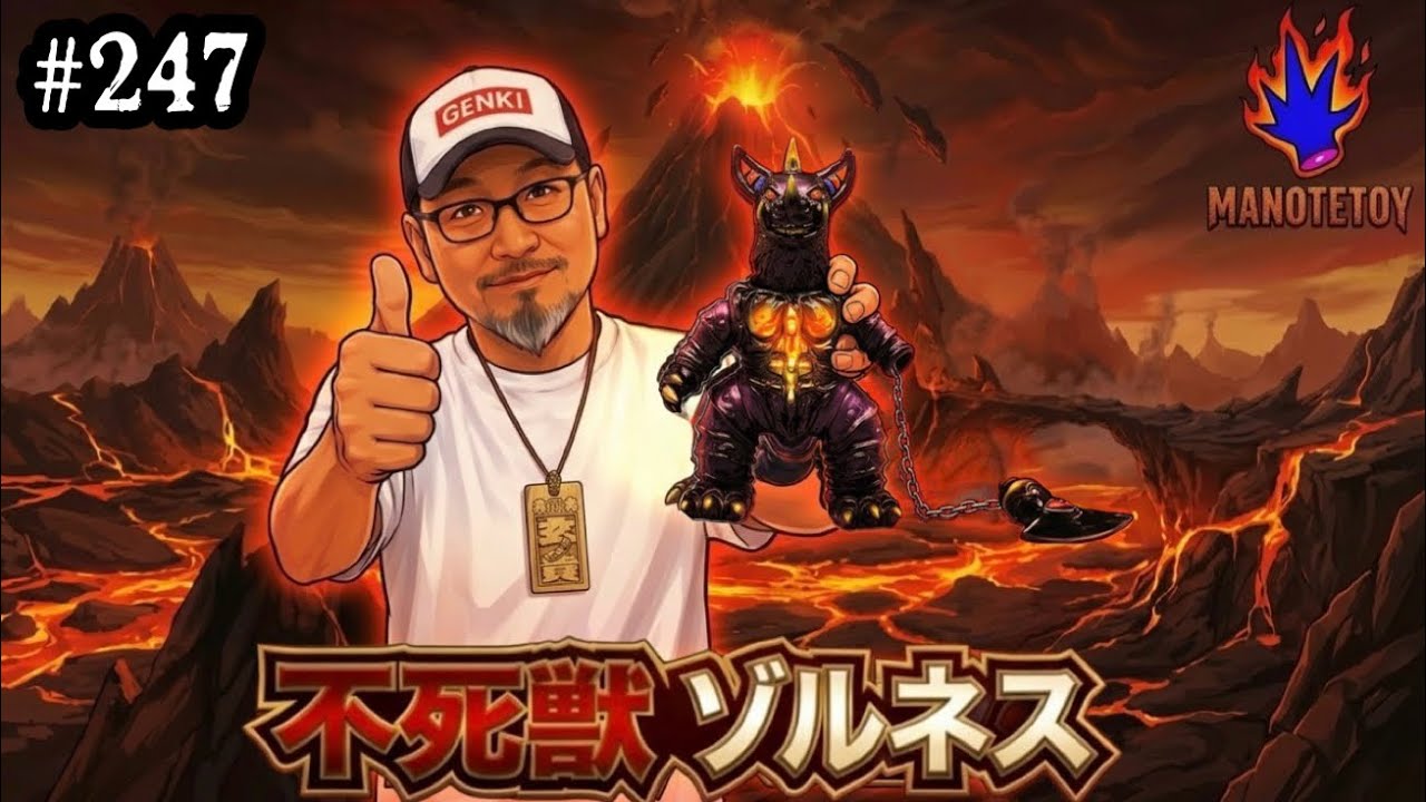 247【ソフビ レビュー♬】誕生日の日に抽選に当選‼️MANOTETOY 『 不死