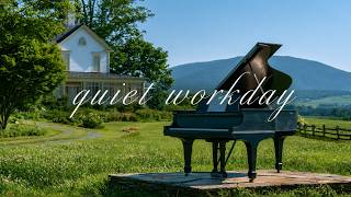 a quiet workday in the garden 🎹 soft piano for work, reading & deep focus