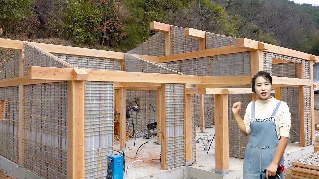 💡天才女孩3000元挑战翻修老屋，1个月时间工具房大改造，原木风院子太震撼了！Genius girl challenges to renovate old house