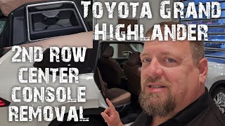 Toyota Grand Highlander 2nd row center console removal by Steven Welch 547 views 3 weeks ago 2 minutes, 9 seconds