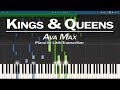 Ava Max - Kings & Queens (Piano Cover) Synthesia Tutorial by LittleTranscriber