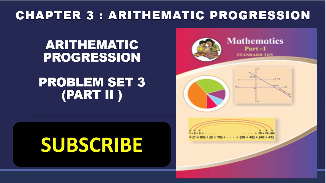 Arithmetic Progression Problem Set 3 ( PART I ) SSC Board Maths - YouTube