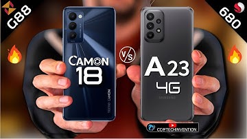 Tecno Camon 18 vs Samsung Galaxy A23 4G | Camera| Antutu |PUBG | Benchmark | Gaming Full Comparison
