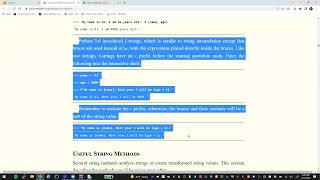 INF360 - Manipulating Strings - Part 1