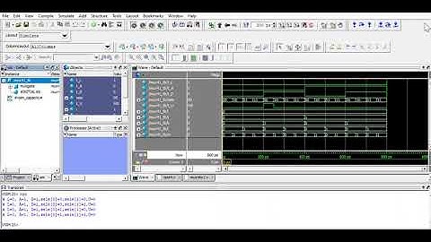 Simulation of 4:1 mux