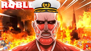 Becoming the COLOSSAL TITAN in ROBLOX